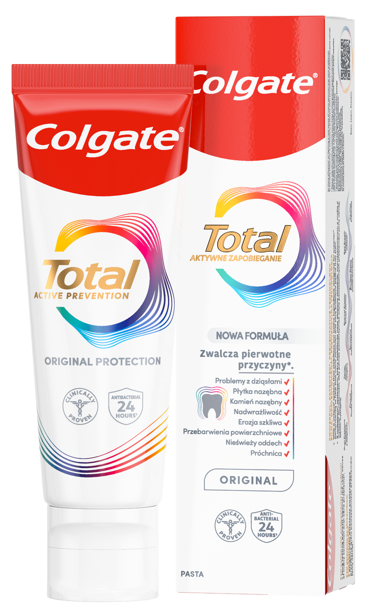 Colgate Total Original 75 ml fluora satura zobu pasta