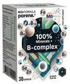 PARENE Mega B-kompleksa un 100 % minerālu kapsulas (30 gab.)