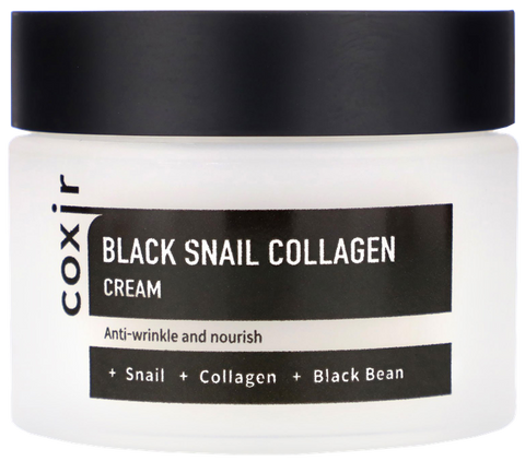 COXIR Black Snail Collagen krēms sejai, 50 ml