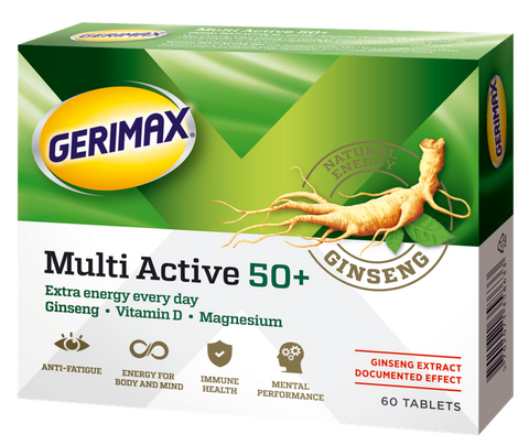 GERIMAX Multi Active 60 tabletes – komplekss senioriem 50+