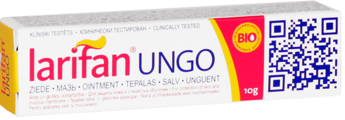 LARIFAN UNGO 10 g ādu un gļotādu aizsargājošā ziede