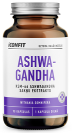 ICONFIT Ashwagandha 90 kapsulu iepakojums