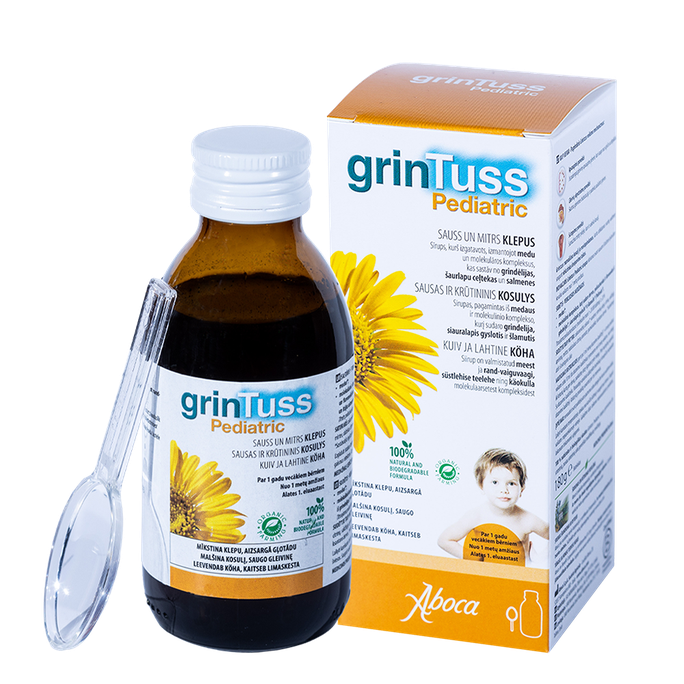 GRINTUSS Pediatric 180 ml bērnu sīrups