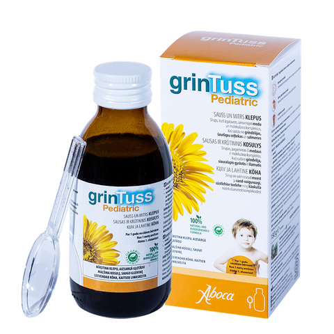 GRINTUSS Pediatric 180 ml bērnu sīrups