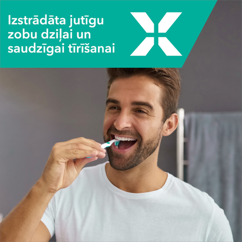 ELMEX Expert Precision Sensitive manuālā zobu suka jutīgiem zobiem, 1 gab.