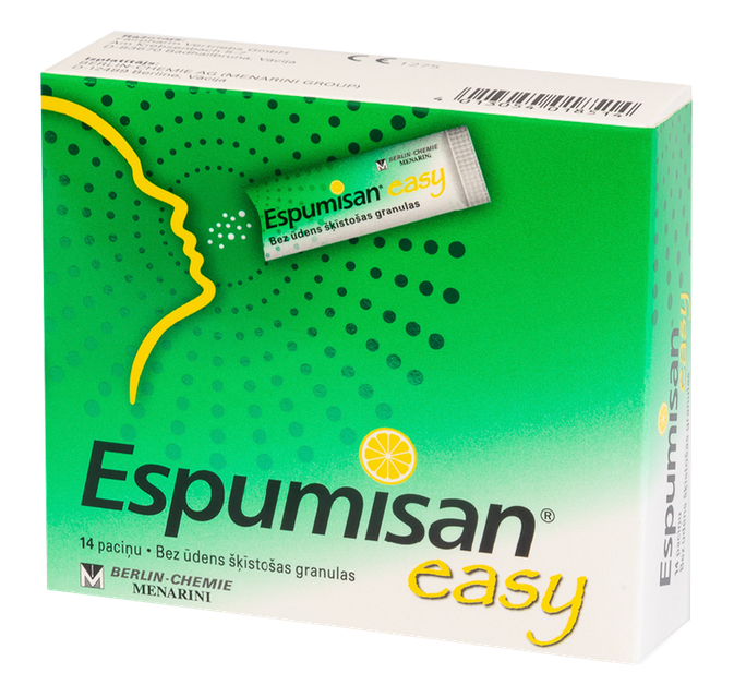 ESPUMISAN Easy 125mg — 14 paciņu iepakojums