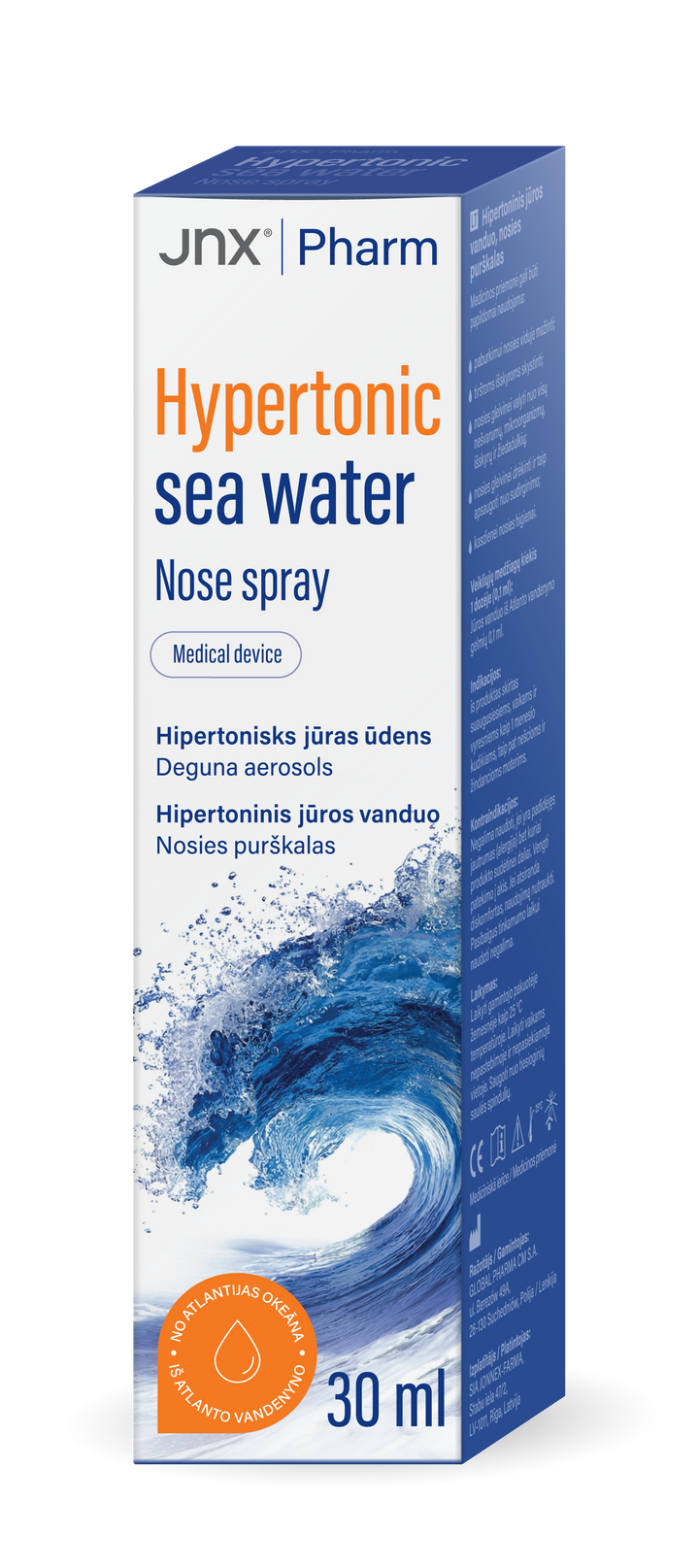 JONAX Deguna aerosols ar hipertonisko jūras ūdeni, 30 ml