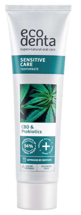 CBD un probiotiku stiprinošā zobu pasta jutīgiem zobiem, 100 ml
