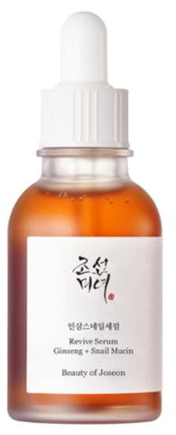 BEAUTY OF JOSEON Revive serums ar žeņšeņa un gliemežu mucīnu, 60 ml