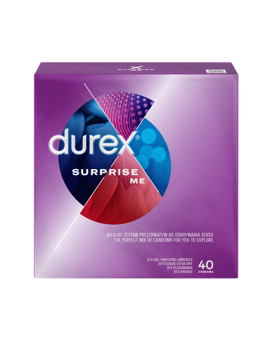 DUREX Prezervatīvi Surprise Me, 40 gab.