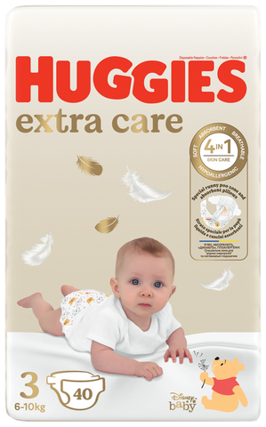 HUGGIES Extra Care 3, autiņbiksītes 6-10kg izmēram, Jumbo iepakojums 40 gab.