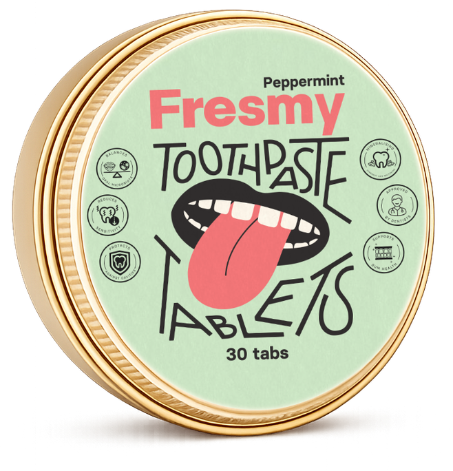 FRESMY piparmētru zobu pastas tabletes - 30 gab.