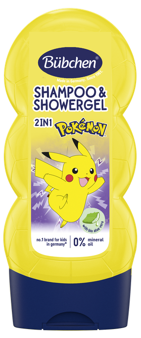 BUBCHEN Pikachu 2in1 – šampūns un dušas želeja, 230 ml
