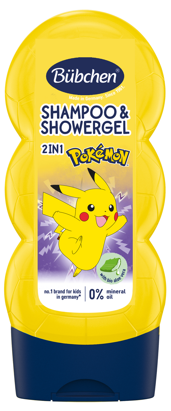 BUBCHEN Pikachu 2in1 – šampūns un dušas želeja, 230 ml