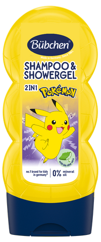 BUBCHEN Pikachu 2in1 – šampūns un dušas želeja, 230 ml