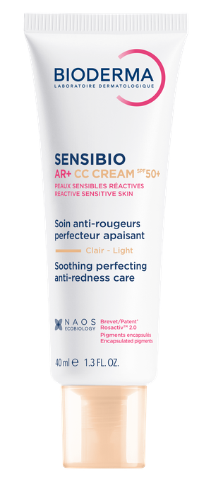 BIODERMA Sensibio AR+CC SPF50+ tonējošs sejas aizsargkrēms, 40 ml