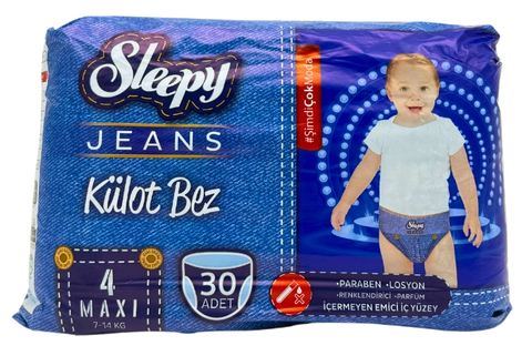 SLEEPY Jeans Nr.4 Maxi autiņbiksītes - 30 gab.