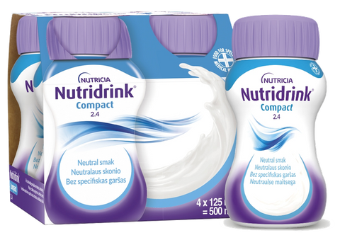 NUTRICIA Nutridrink Neutral bez konkrētas garšas 4 glāzes po 125 ml