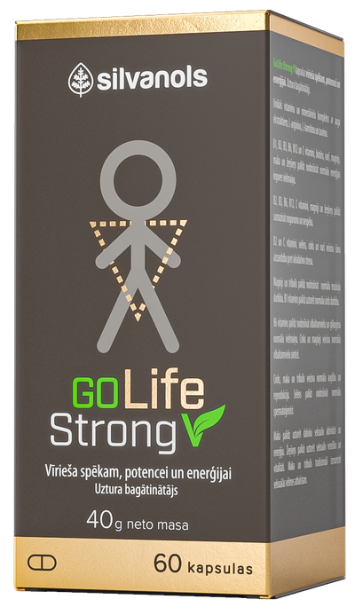 SILVANOLS GoLife Strong V, 60 kapsulu iepakojums vīriešiem
