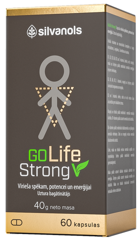 SILVANOLS GoLife Strong V, 60 kapsulu iepakojums vīriešiem