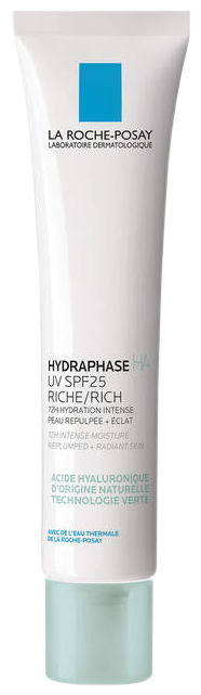 LA ROCHE-POSAY Hydraphase SPF 25 – bagāts mitrināšanas krēms sejai, 40 ml