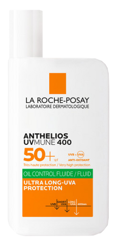 LA ROCHE-POSAY Anthelios Uvmune saules aizsarglīdzeklis SPF 50+ Oil Control Fluid, 50 ml