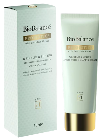 BIOBALANCE sejas krēms ar probiotikām - daudzfunkcionāls lifting krēms grumbu samazināšanai un ādas modelēšanai, 50 ml