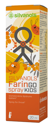 Kids FARINGOSPRAY sprejs, 20 ml