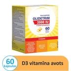 Olidetrim 2000 IU – 60 mīkstās kapsulas ar D vitamīnu