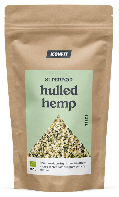 ICONFIT Bioloģiskas kaņepju sēklas bez čaulas, 200 g