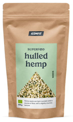 ICONFIT Bioloģiskas kaņepju sēklas bez čaulas, 200 g