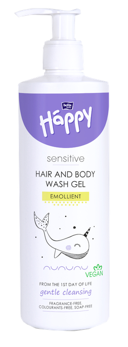 Sensitīvais HAPPY šampūns un dušas želeja, 400 ml
