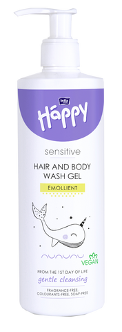 Sensitīvais HAPPY šampūns un dušas želeja, 400 ml
