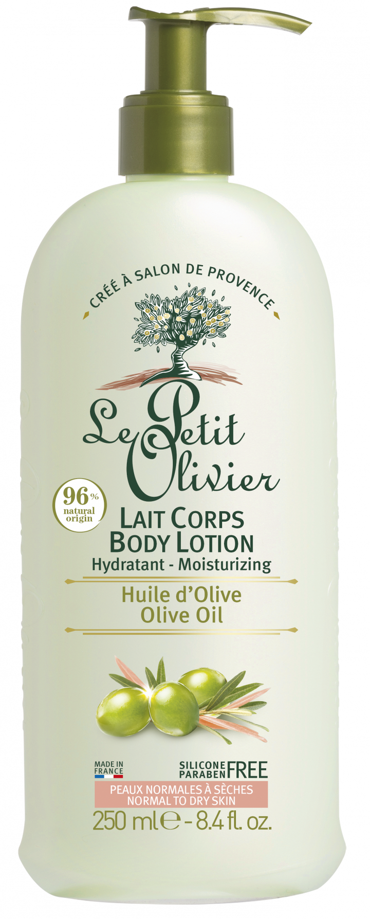LE PETIT OLIVIER ķermeņa losjons ar olīveļļu, 250 ml