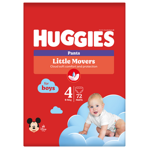 HUGGIES Pants pull-up S4 zēniem, 9-14 kg, 72 biksītes kastē