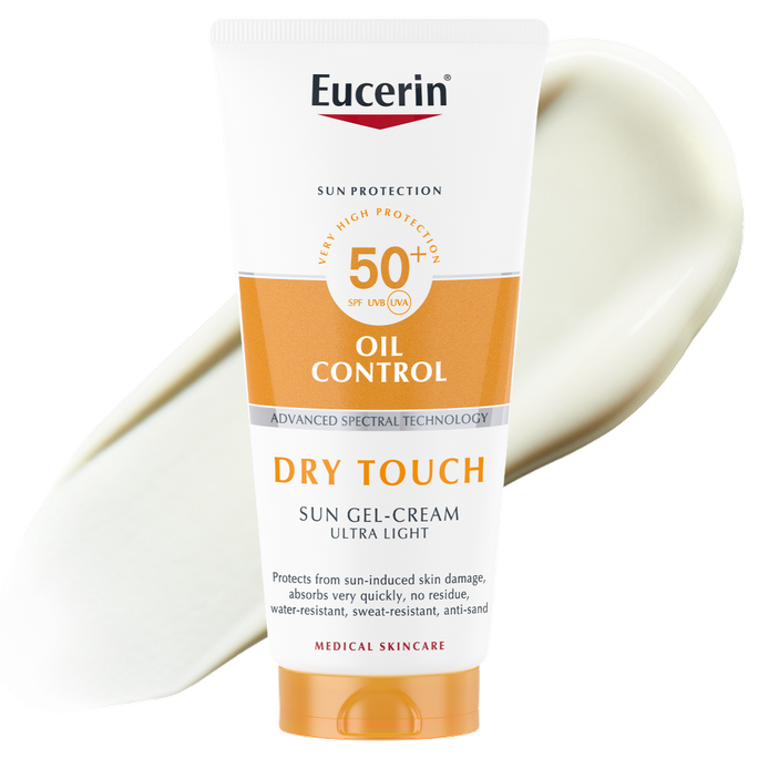 EUCERIN Sun Oil Control SPF 50+ krēms-gels ar sausu pieskārienu, 200 ml