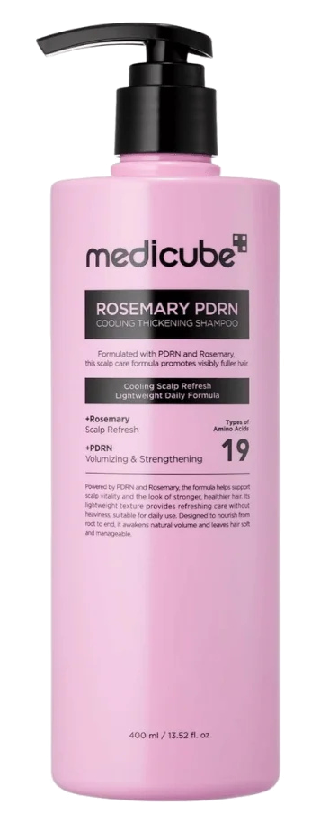 MEDICUBE Rozmarīna PDRN Dzesējoša Apjomam Paredzēta Šampūns, 400 ml