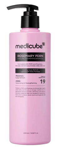 MEDICUBE Rozmarīna PDRN Dzesējoša Apjomam Paredzēta Šampūns, 400 ml