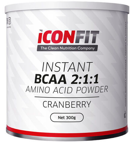 ICONFIT BCAA 2:1:1 pulveris ar brūklenes garšu, 300 g