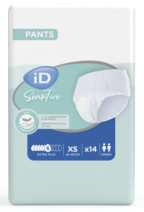 ID Sensitive Pants Extra Plus XS (40-80cm) biksītes, 14 gab.