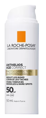 LA ROCHE-POSAY Anthelios Age Correct saules aizsarglīdzeklis ar vieglu struktūru SPF50+, 50 ml