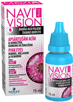 NAVIVISION Plus Pink – Mitrinošie acu pilieni, 15 ml