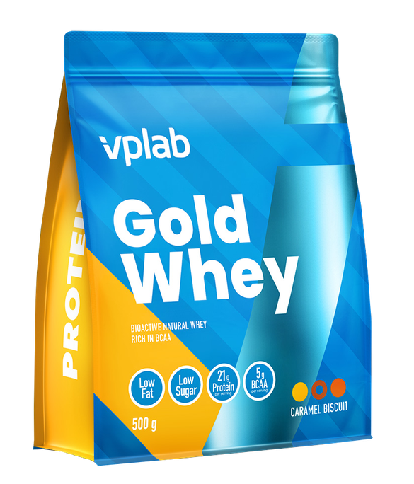 VPLAB Gold Whey Karameles Cepumi - Olbaltumvielu pulveris 500 g