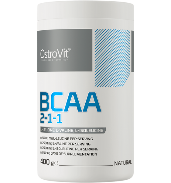 OstroVit BCAA 2-1-1 ar Dabīgu Garšu, 400 g Pulveris