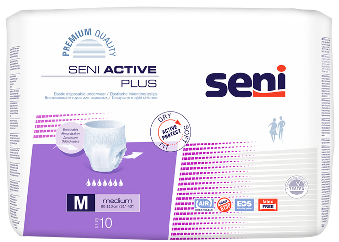 SENI Active Plus biksītes 10 gab.
