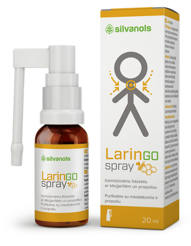 Aerosols kakla aprūpei LARINGOSPRAY, 20 ml