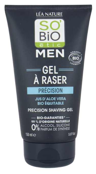SO BIO ETIC Men - Precīza skūšanās želeja vīriešiem, 150 ml