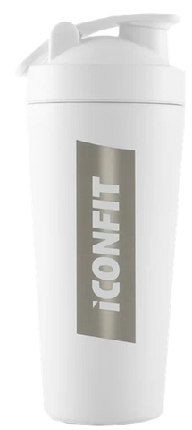 ICONFIT Balta 800 ml Nerūsējošā tērauda pudele ar maisītāju