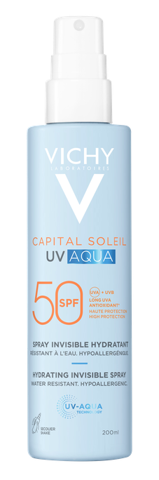 VICHY Capital Soleil SPF 50 UV-Aqua saules aizsargspreja, 200 ml