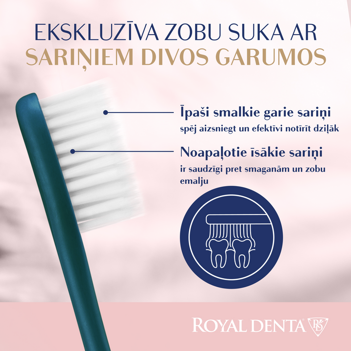 ROYAL DENTA Silver Super Soft — īpaši mīksta zobu birste, 1 vienība